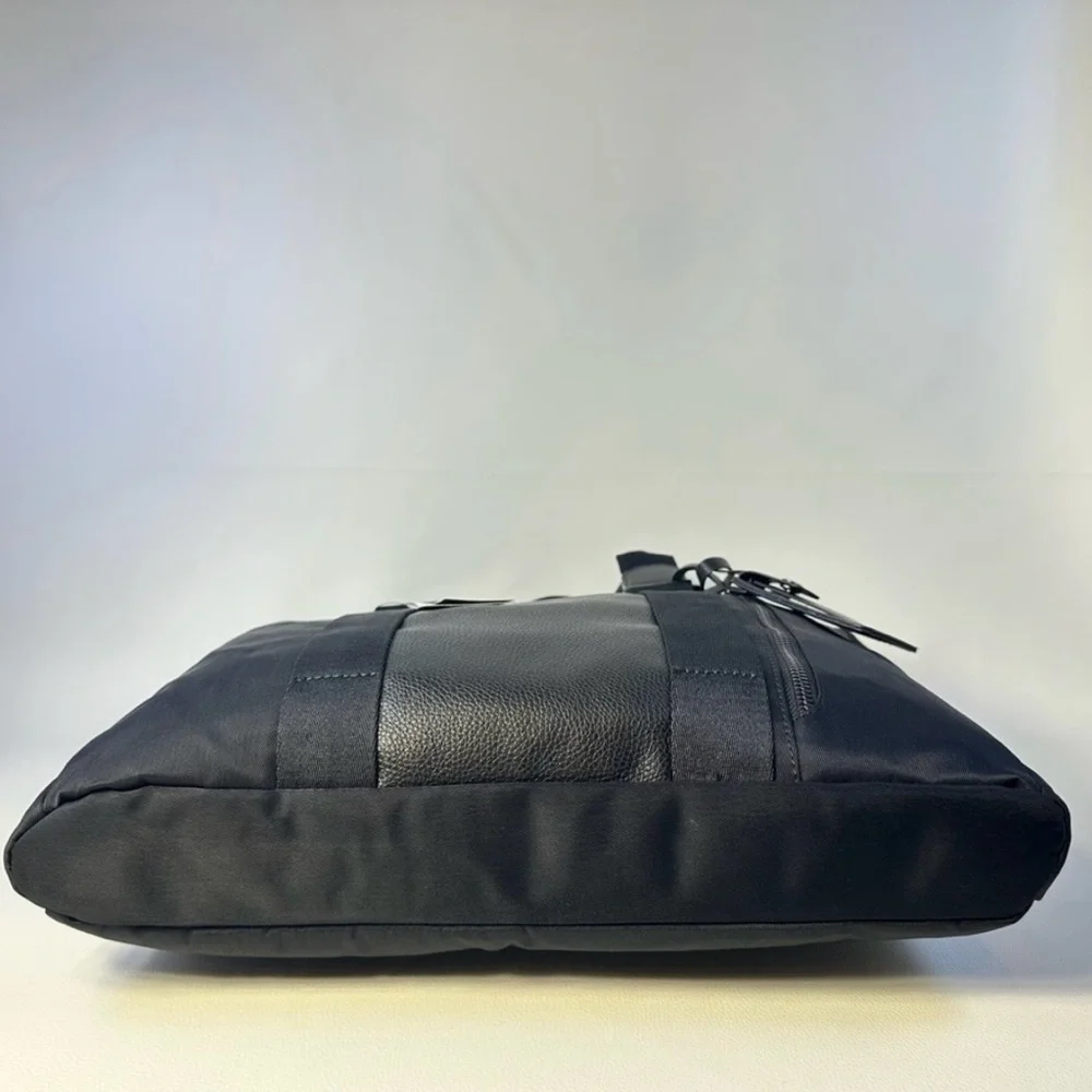 Alfani Black Canvas Briefcase Laptop Bag Travel